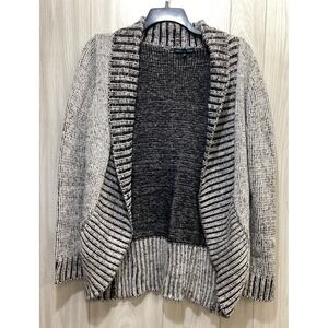 ASHLEY BLUE Women's (Size 1XL) Open‎ Front Cardigan Sweater Long Sleeve Acrylic